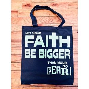 Large Faith tote bag